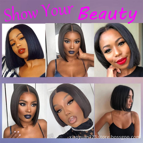Mayqueen WholesaleTransparent HD Full Lace Bob Human Hair Lace Frontal Wigs For Black Women Brazilian Virgin Hair Lace Front Wig
